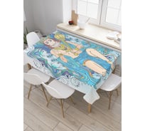 Прямоугольная скатерть JoyArty Мудрый хануман из сатена tc_28193_120x145