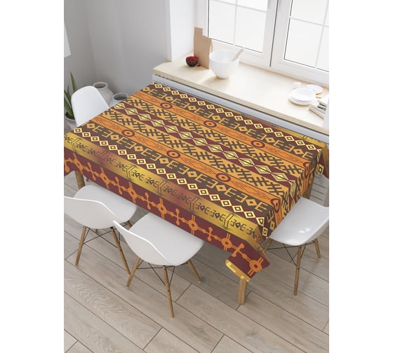 Прямоугольная скатерть JoyArty Символьные полосы из сатена tc_28389_120x145 1