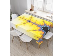 Прямоугольная скатерть JoyArty Желтый крест из сатена tc_21555_120x145