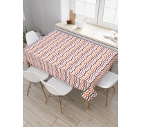 Прямоугольная скатерть JoyArty Горизонтальные волнистые формы из сатена tc_31788_120x145