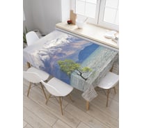 Прямоугольная скатерть JoyArty Дерево посреди озера из сатена tc_32661_120x145