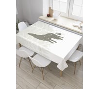 Прямоугольная скатерть JoyArty Воющий волк из сатена tc_32733_120x145