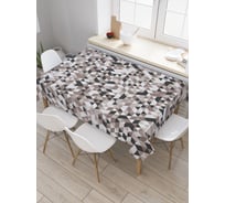 Прямоугольная скатерть JoyArty Геометрическая мозаика из сатена tc_30212_120x145