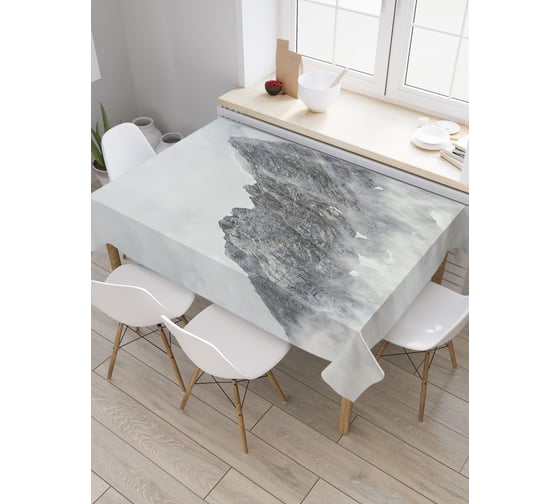 Прямоугольная скатерть JoyArty Дымная верхушка из сатена tc_20412_120x145 1