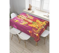 Прямоугольная скатерть JoyArty Ганеша из сатена tc_8565_120x145