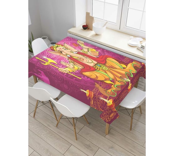 Прямоугольная скатерть JoyArty Ганеша из сатена tc_8565_120x145 1