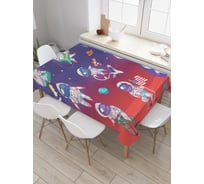 Прямоугольная скатерть JoyArty Звездный мир из сатена tc_9877_120x145