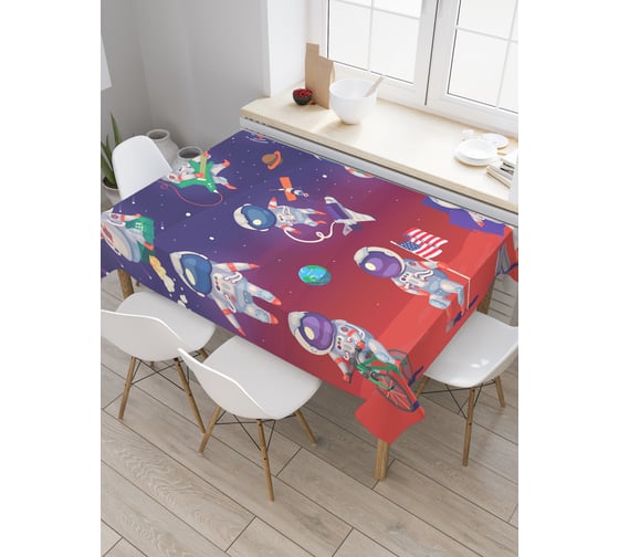 Прямоугольная скатерть JoyArty Звездный мир из сатена tc_9877_120x145 1