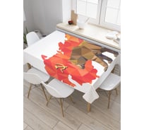 Прямоугольная скатерть JoyArty Советский медведь из сатена tc_378782_120x145