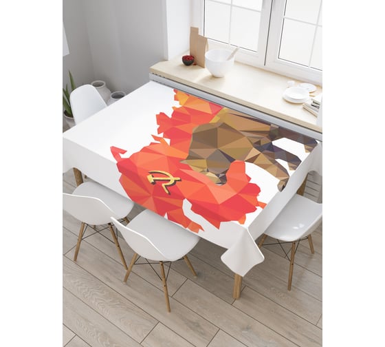 Прямоугольная скатерть JoyArty Советский медведь из сатена tc_378782_120x145 1