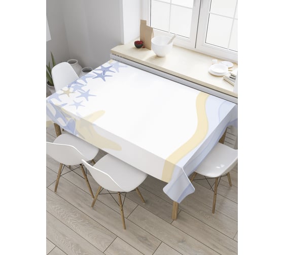 Прямоугольная скатерть JoyArty Скопление морских звезд из сатена tc_35897_120x145 1