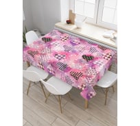 Прямоугольная скатерть JoyArty Сердца во сне из сатена tc_22141_120x145