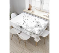 Прямоугольная скатерть JoyArty Птичий одуванчик из сатена tc_7049_120x145