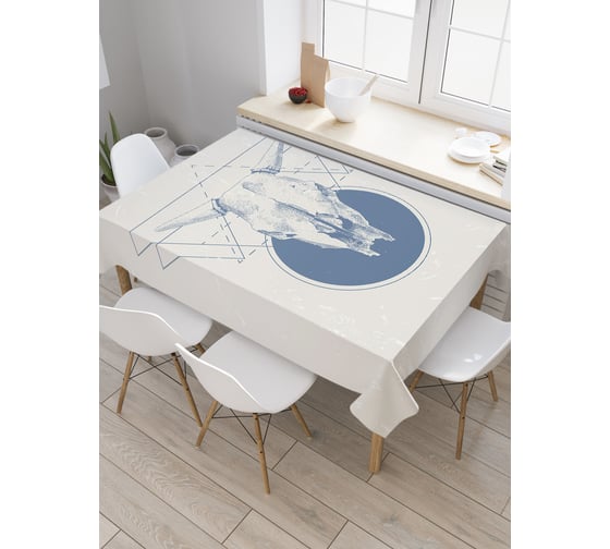 Прямоугольная скатерть JoyArty Разные надписи из сатена tc_29389_120x145 1