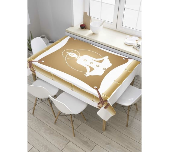 Прямоугольная скатерть JoyArty Зона медитации из сатена tc_9703_120x145 1