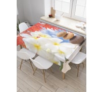 Прямоугольная скатерть JoyArty Дикие цветы из сатена tc_18991_120x145