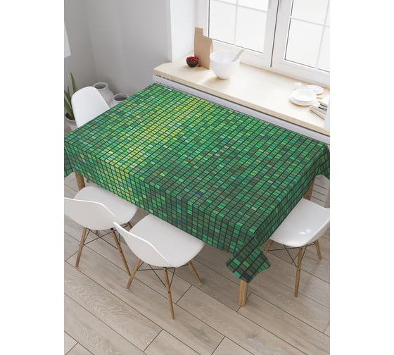 Прямоугольная скатерть JoyArty Желтое сияние из сатена tc_30747_120x145 1