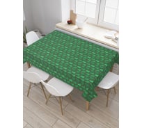 Прямоугольная скатерть JoyArty Нарядные елочки из сатена tc_185483_120x145
