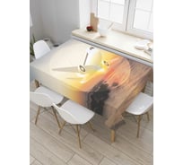 Прямоугольная скатерть JoyArty Солнечный экипаж из сатена tc_5622_120x145