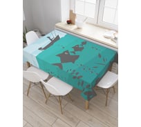 Прямоугольная скатерть JoyArty Волшебная рыбалка из сатена tc_21302_120x145