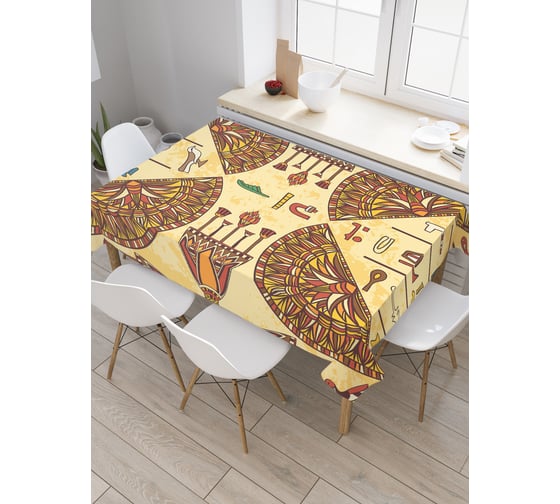 Прямоугольная скатерть JoyArty Египетский смысл из сатена tc_26047_120x145 1