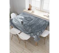 Прямоугольная скатерть JoyArty Заброшенный замок из сатена tc_4599_120x145