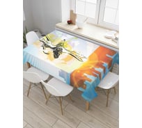 Прямоугольная скатерть JoyArty Солнечный балет из сатена tc_7335_120x145