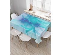 Прямоугольная скатерть JoyArty Воздушная бирюза из сатена tc_20001_120x145