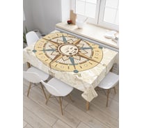 Прямоугольная скатерть JoyArty Солнце в компасе из сатена tc_38938_120x145
