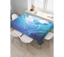 Прямоугольная скатерть JoyArty Современная земля из сатена tc_4648_120x145