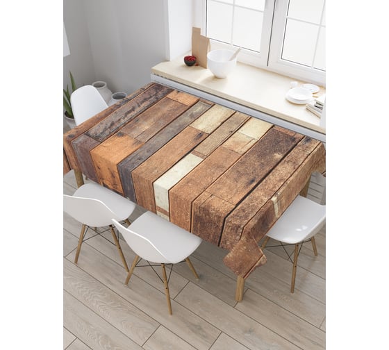 Прямоугольная скатерть JoyArty Доски в порядке из сатена tc_23507_120x145 1