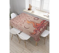 Прямоугольная скатерть JoyArty Древо иллюзий из сатена tc_22427_120x145