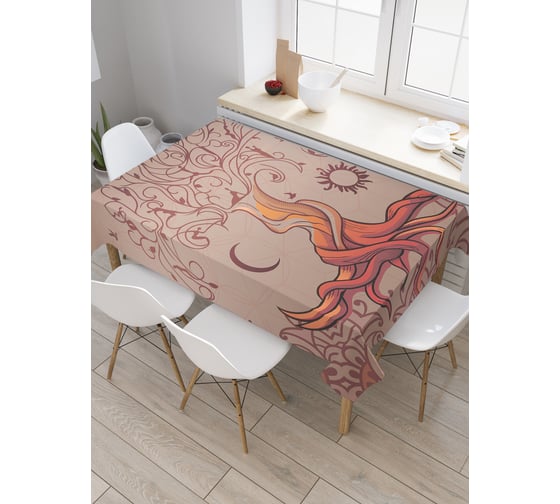 Прямоугольная скатерть JoyArty Древо иллюзий из сатена tc_22427_120x145 1