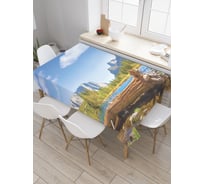 Прямоугольная скатерть JoyArty Сломанное дерево из сатена tc_19015_120x145