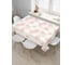Прямоугольная скатерть JoyArty Пушистые помпоны из сатена tc_37415_120x145 1