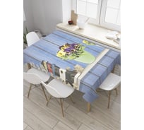 Прямоугольная скатерть JoyArty Домашний интерьер из сатена tc_8646_120x145