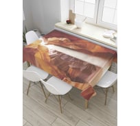 Прямоугольная скатерть JoyArty Солнечный свет в пещере из сатена tc_8361_120x145