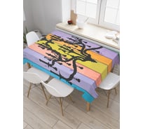 Прямоугольная скатерть JoyArty В тени люстры из сатена tc_4003_120x145