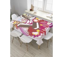 Прямоугольная скатерть JoyArty Сладкий натюрморт из сатена tc_36321_120x145