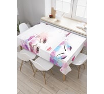 Прямоугольная скатерть JoyArty Пятнистые взгляды из сатена tc_29428_120x145