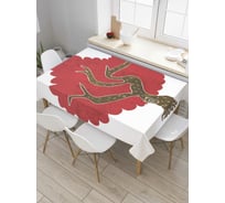 Прямоугольная скатерть JoyArty Древесный дым из сатена tc_6484_120x145