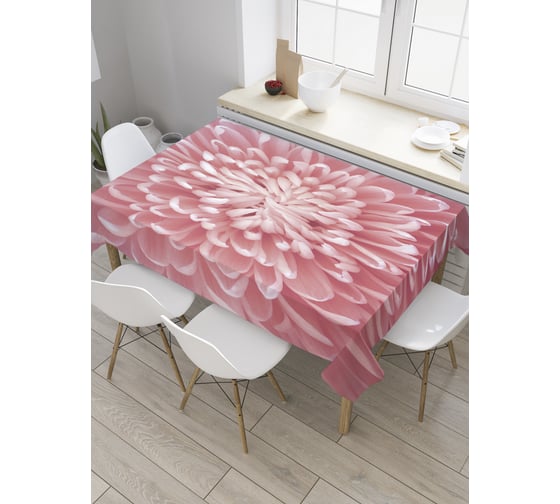 Прямоугольная скатерть JoyArty Георгин макро из сатена tc_32488_120x145