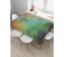 Прямоугольная скатерть JoyArty Жуткий замок из сатена tc_4595_120x145