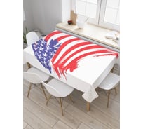 Прямоугольная скатерть JoyArty Смазанный флаг из сатена tc_20704_120x145
