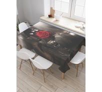 Прямоугольная скатерть JoyArty Сердце рыцаря из сатена tc_9483_120x145