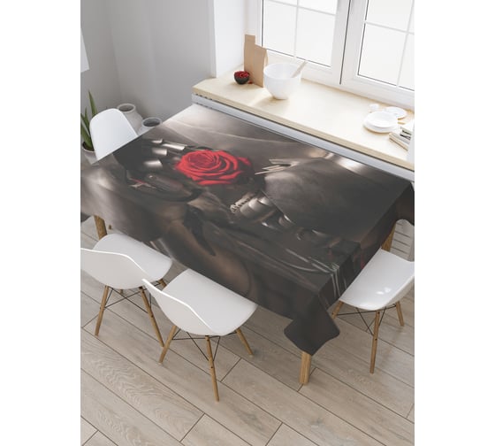 Прямоугольная скатерть JoyArty Сердце рыцаря из сатена tc_9483_120x145 1