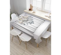 Прямоугольная скатерть JoyArty Зал с люстрой из сатена tc_8282_120x145