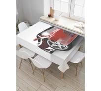 Прямоугольная скатерть JoyArty Мощь автомобиля из сатена tc_37287_120x145