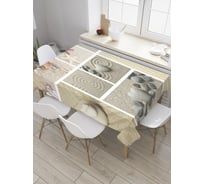 Прямоугольная скатерть JoyArty Морские камни из сатена tc_32012_120x145