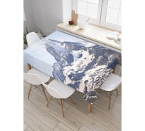 Прямоугольная скатерть JoyArty Дымный пик из сатена tc_20415_120x145